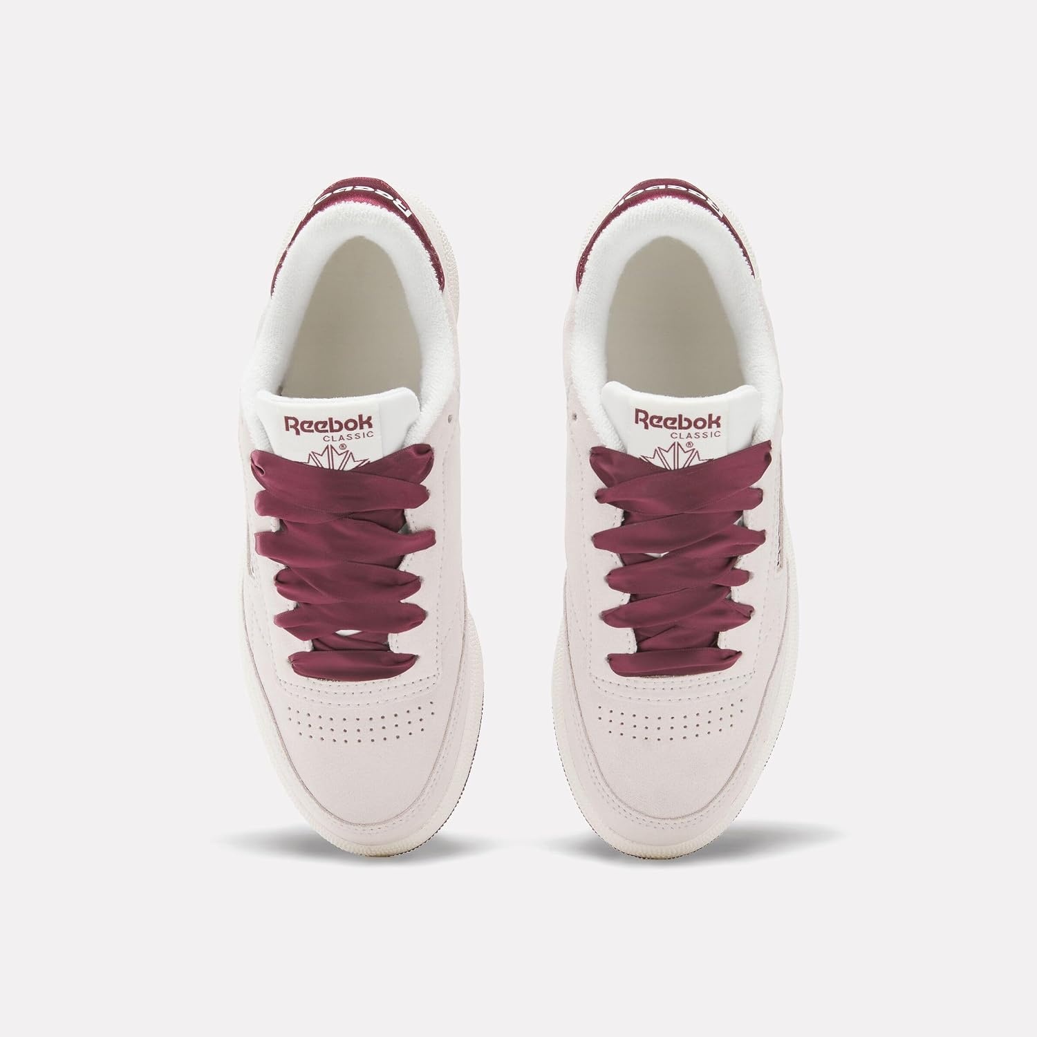 image:imageReebok Classic Nylon Womens Sneakers Casual Tennis Shoes WomenLuxegrey Blackcherry Chalk