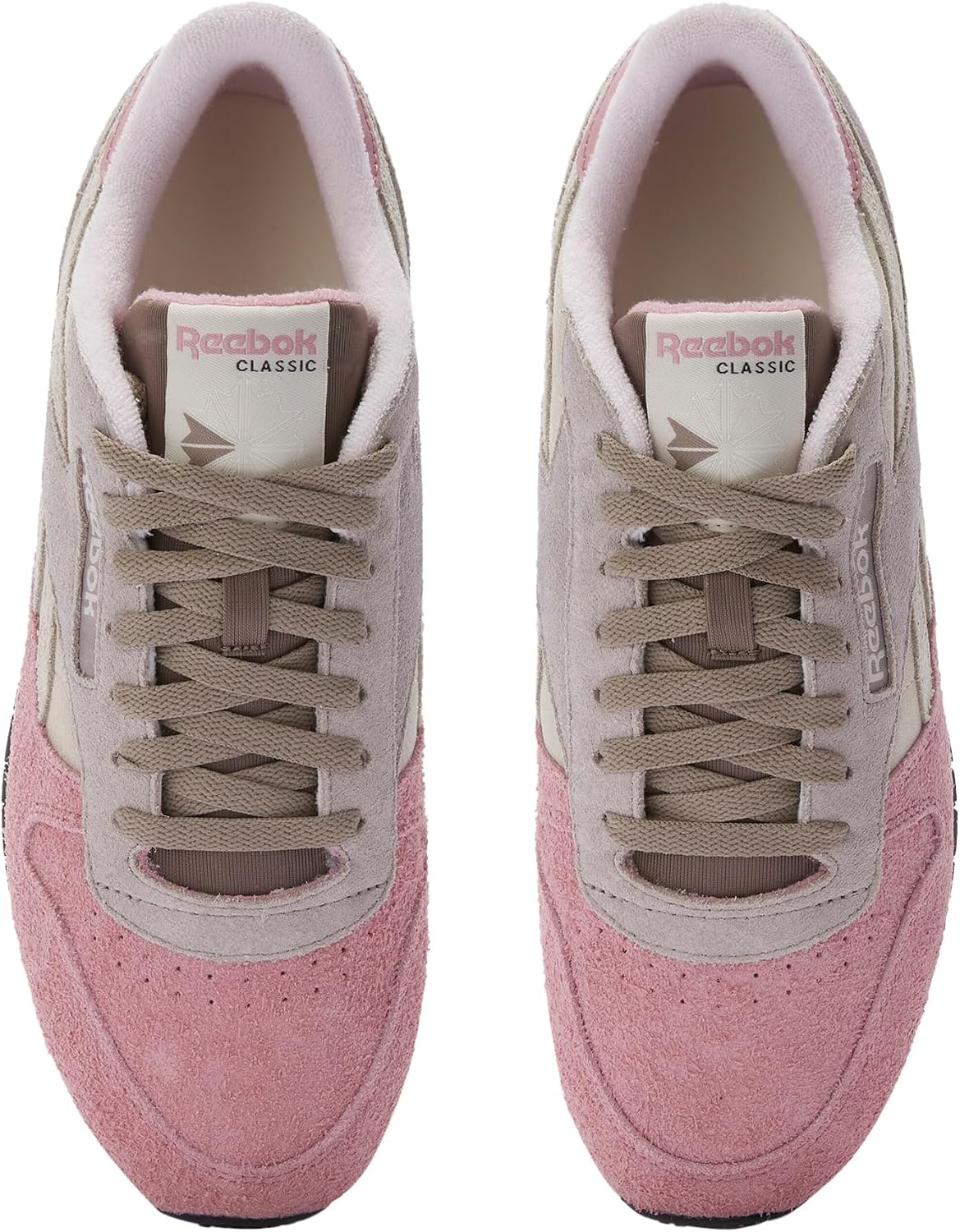 image:imageReebok Classic Nylon Womens Sneakers Casual Tennis Shoes WomenSand Hazy Grey Dusty Rose