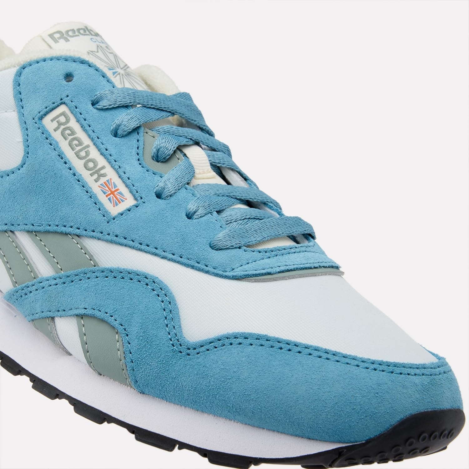 image:imageReebok Classic Nylon Womens Sneakers Casual Tennis Shoes WomenWarppedblue Lightfog Pearlgrey