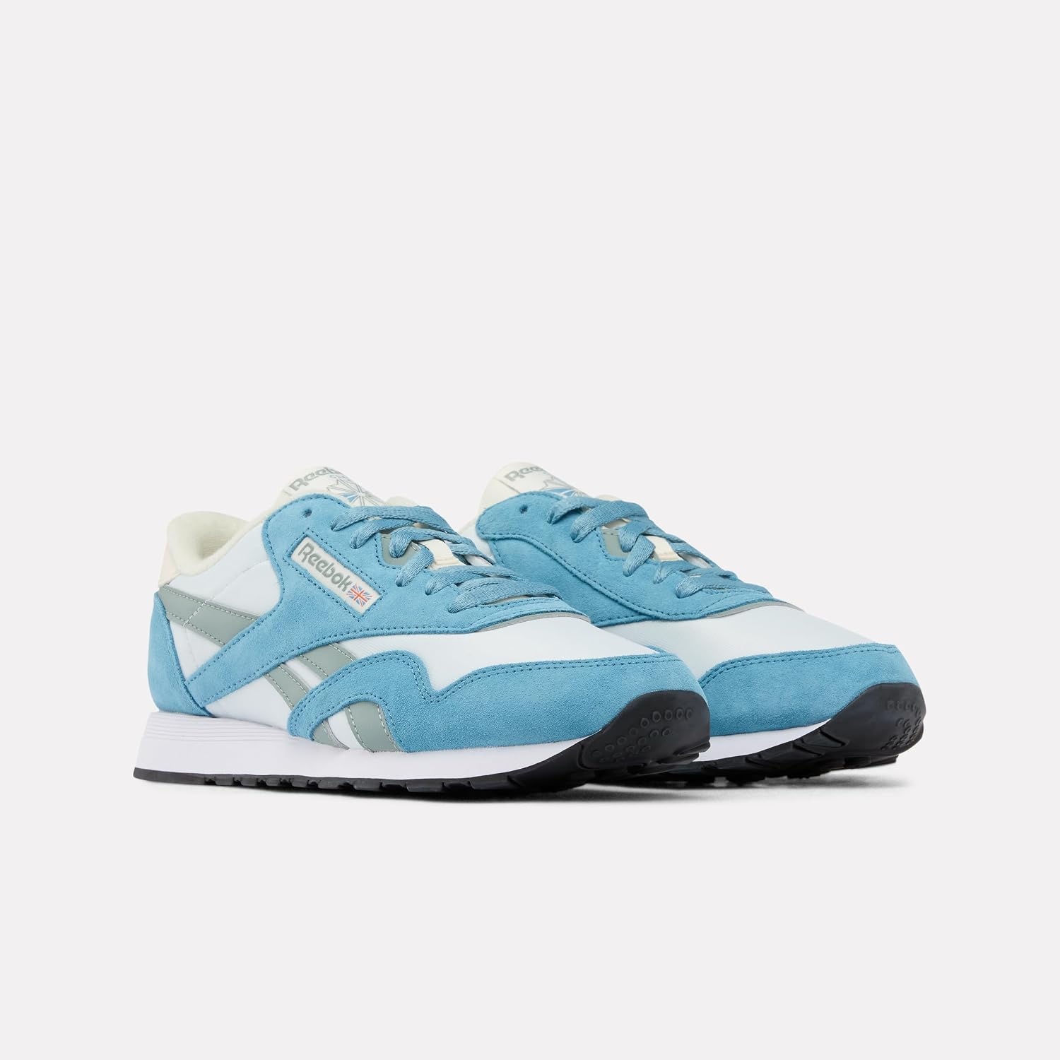 image:imageReebok Classic Nylon Womens Sneakers Casual Tennis Shoes WomenWarppedblue Lightfog Pearlgrey