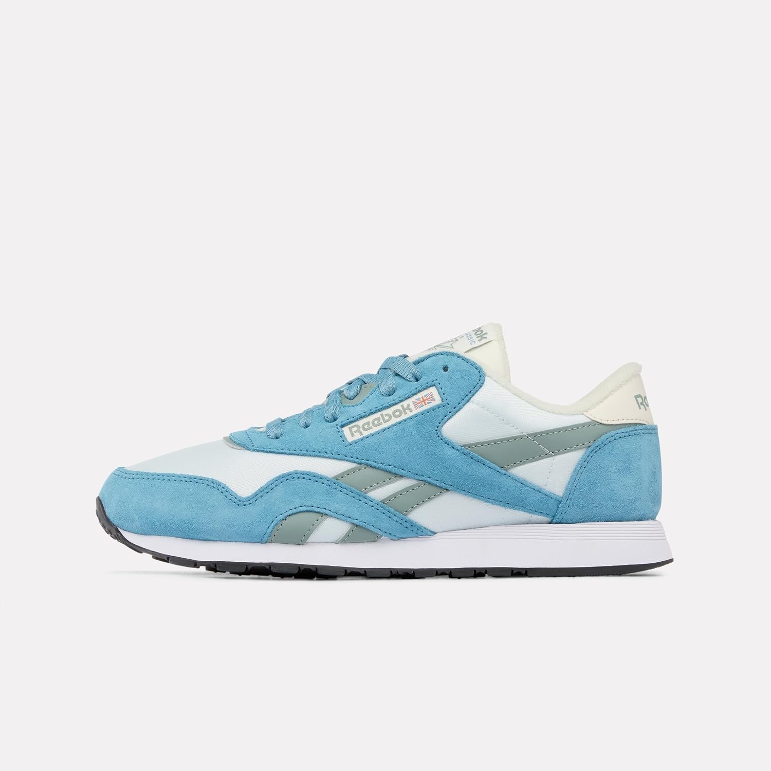 image:imageReebok Classic Nylon Womens Sneakers Casual Tennis Shoes WomenWarppedblue Lightfog Pearlgrey