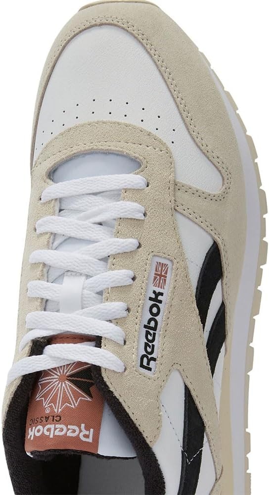 image:imageReebok Classic Nylon Womens Sneakers Casual Tennis Shoes WomenWhite Sand Black