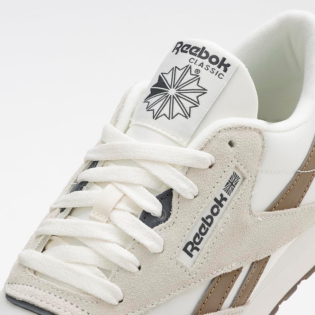 image:imageReebok Classic Nylon Womens Sneakers Casual Tennis Shoes WomenWhite Unleashed Green Grey 1