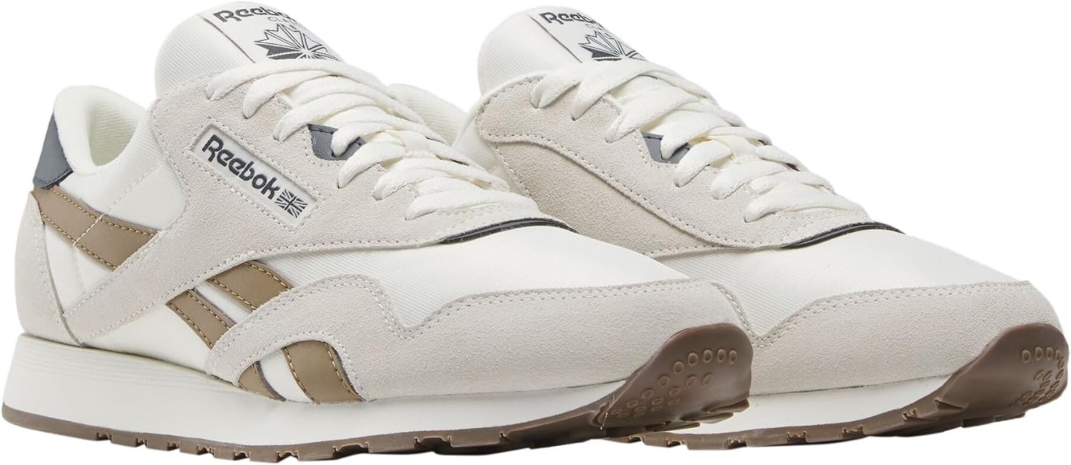 image:imageReebok Classic Nylon Womens Sneakers Casual Tennis Shoes WomenWhite Unleashed Green Grey 1