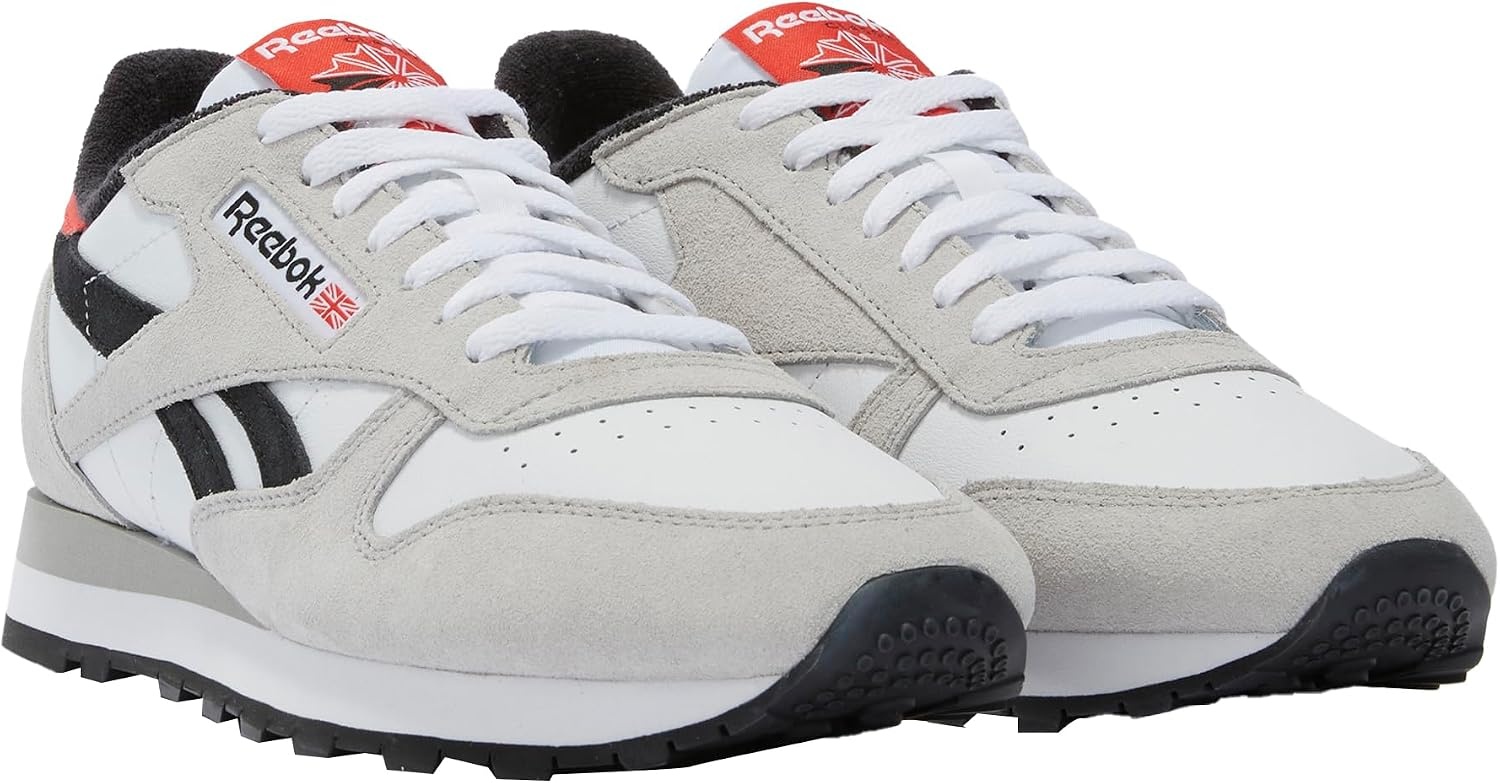image:imageReebok Classic Nylon Womens Sneakers Casual Tennis Shoes WomenWhiteMist GreyBlack