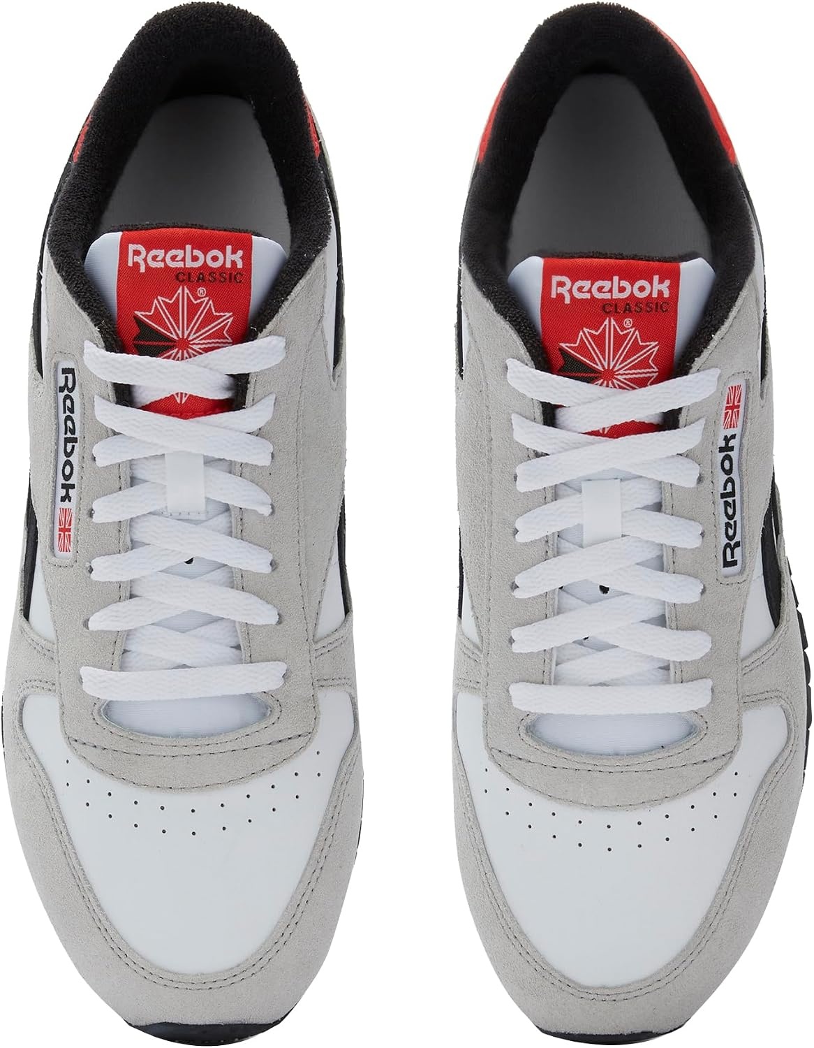 image:imageReebok Classic Nylon Womens Sneakers Casual Tennis Shoes WomenWhiteMist GreyBlack