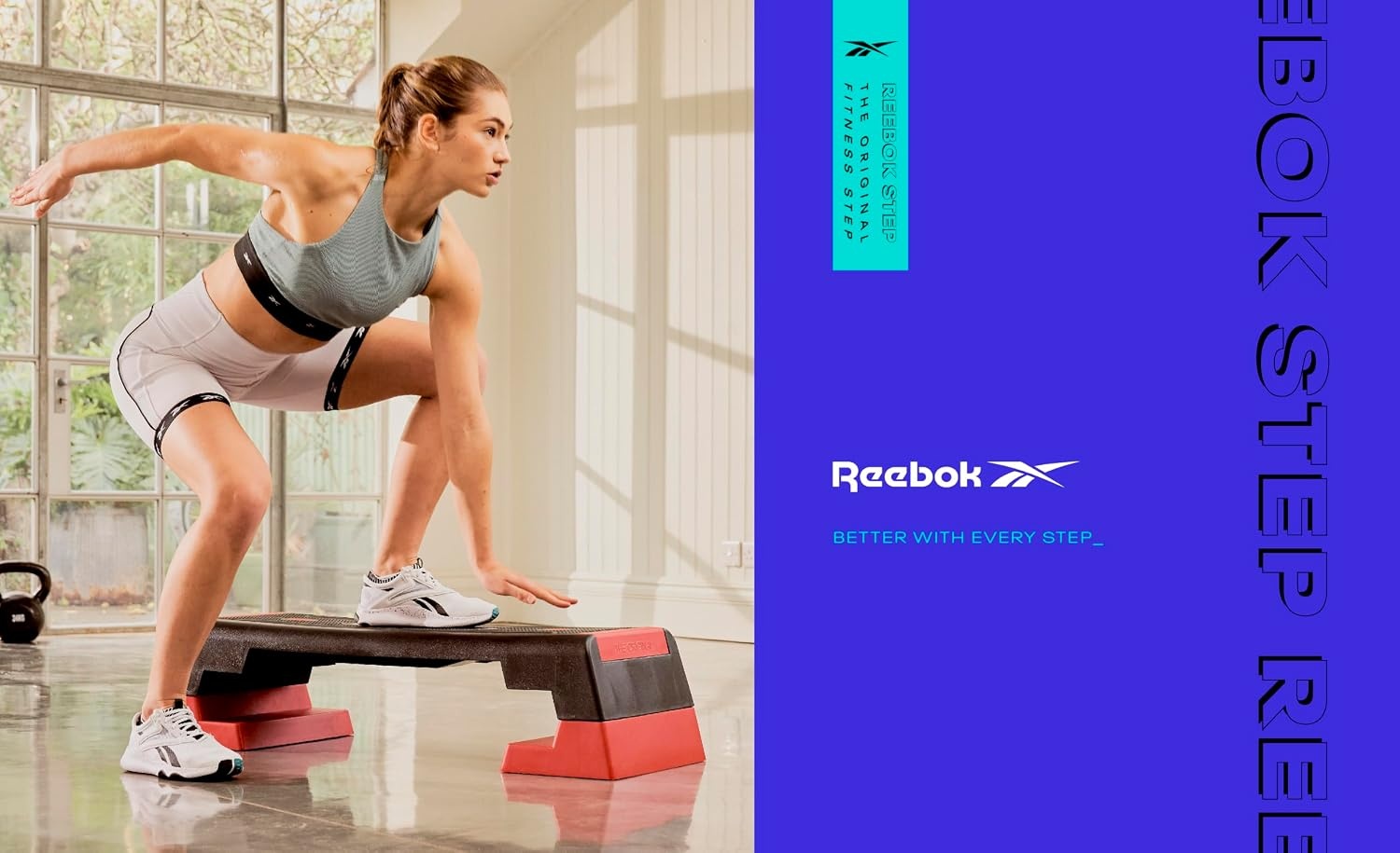 image:imageReebok Fitness Multipurpose Adjustable Aerobic and Strength Training Workout Step Platform for HIIT Cardio and General SessionsRed
