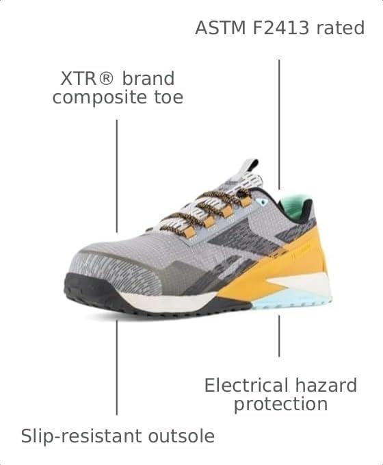 image:imageReebok Mens Nano X1 Adventure Ct Work ShoesSilvergreyclayblack