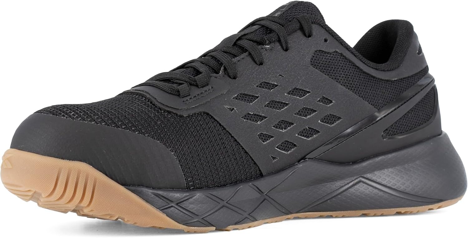 image:imageReebok Mens Nanoflex Work Electrical Hazard Composite Toe ShoeBlackGum