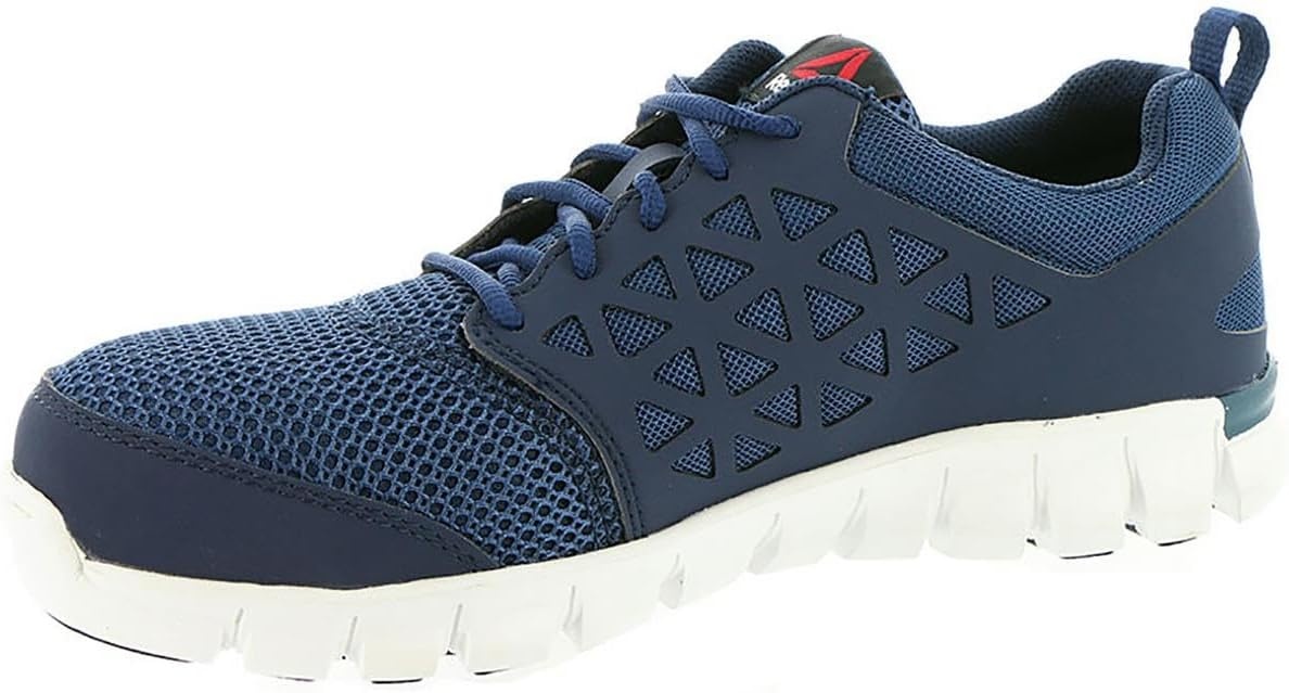 image:imageReebok Mens Rb4041 Sublite Cushion Safety Toe Athletic Work Shoe BlackBlue and Grey