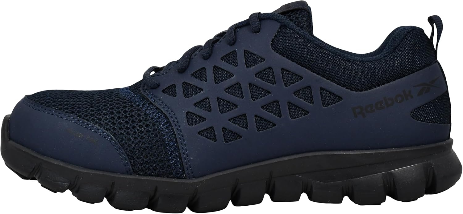 image:imageReebok Mens Rb4041 Sublite Cushion Safety Toe Athletic Work Shoe BlackDark Blue