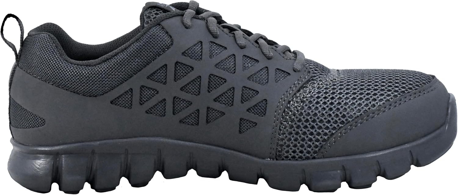 image:imageReebok Mens Rb4041 Sublite Cushion Safety Toe Athletic Work Shoe BlackDark Grey