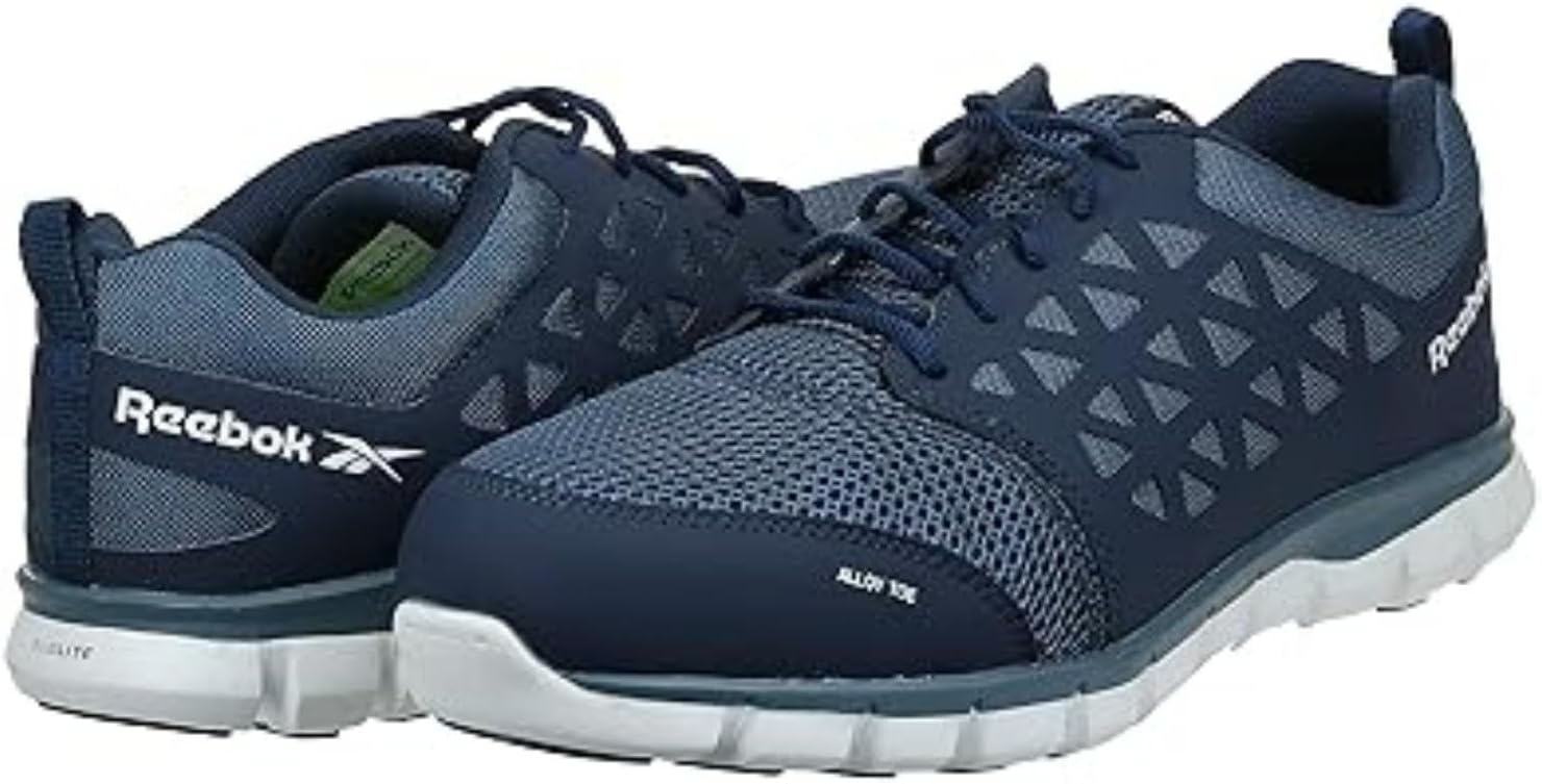 image:imageReebok Mens Rb4041 Sublite Cushion Safety Toe Athletic Work Shoe BlackNavy