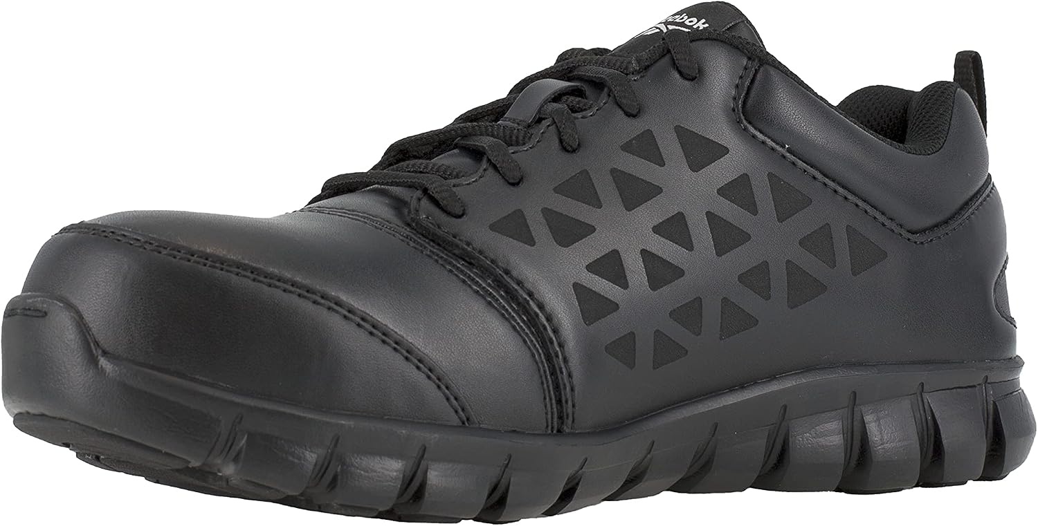 image:imageReebok Mens Rb4042 Sublite Cushion Work Safety Athletic Alloy Toe ShoesBlack