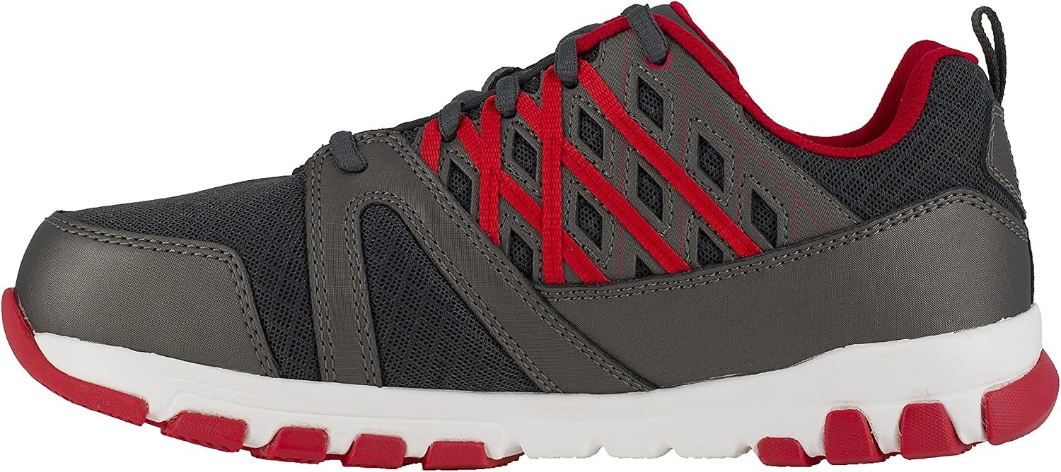 image:imageReebok Mens Rb4042 Sublite Cushion Work Safety Athletic Alloy Toe ShoesGrey
