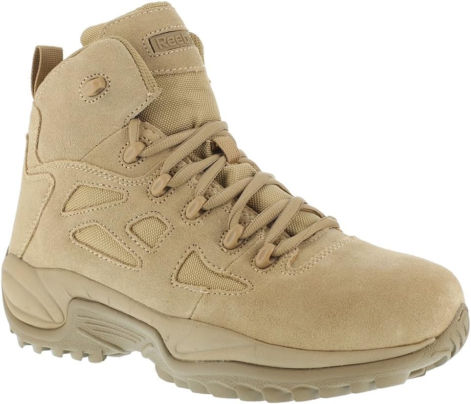 image:imageReebok Mens Rb8694 Rapid Response Rb Composite Toe 6 Tactical Stealth Boot Sidezipper Desert Tan Military amp Tactical BootsDesertsuede