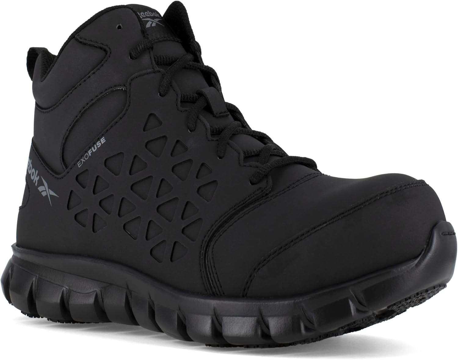 image:imageReebok Mens Sublite Cushion Mid Slip Resistant Alloy Toe WorkDuty BlackBlack