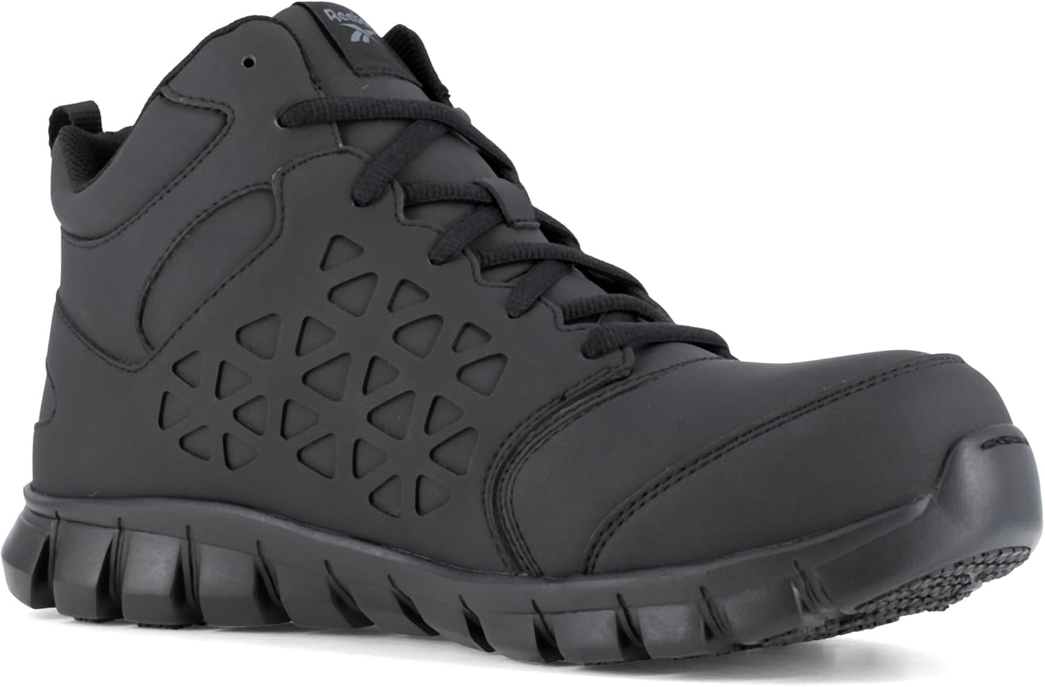 image:imageReebok Mens Sublite Cushion Mid Slip Resistant Alloy Toe WorkDuty BlackBlack