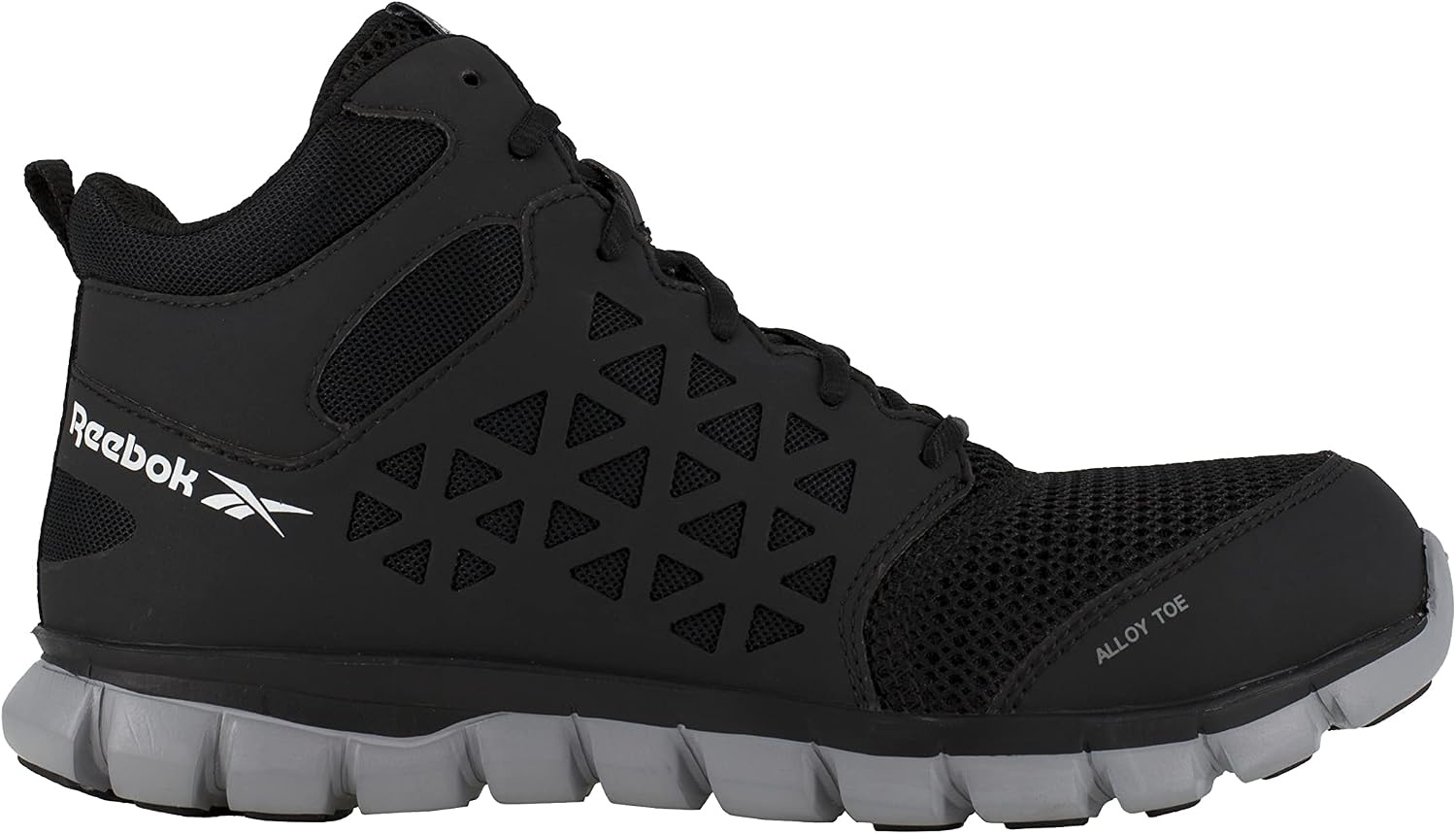 image:imageReebok Mens Sublite Cushion Mid Slip Resistant Alloy Toe WorkDuty BlackBlackblackwhite