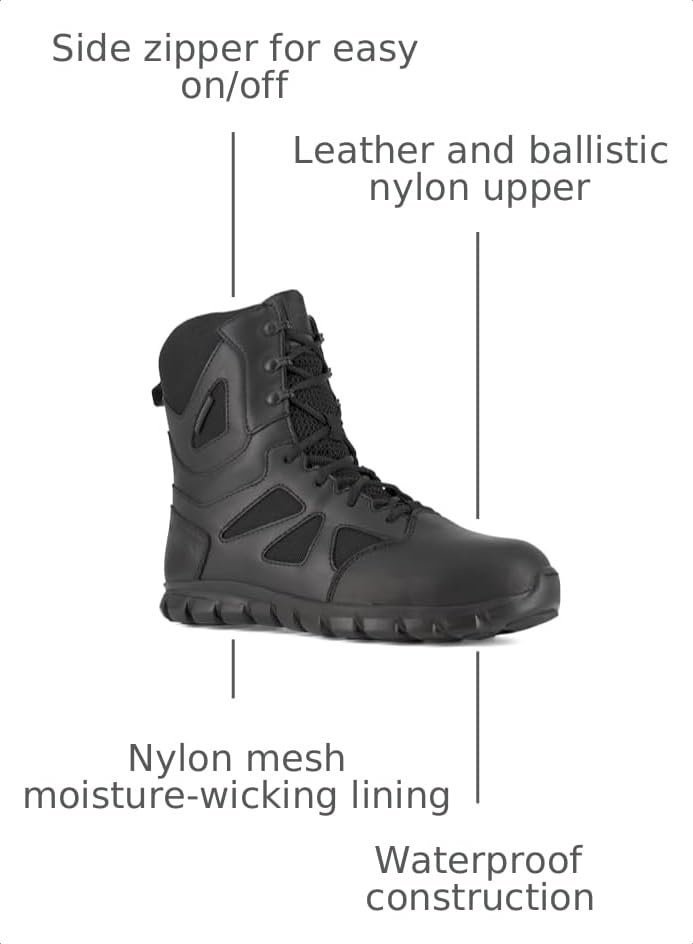 image:imageReebok Mens Sublite Cushion Tactical Composite Toe Coyote 9 MBlack
