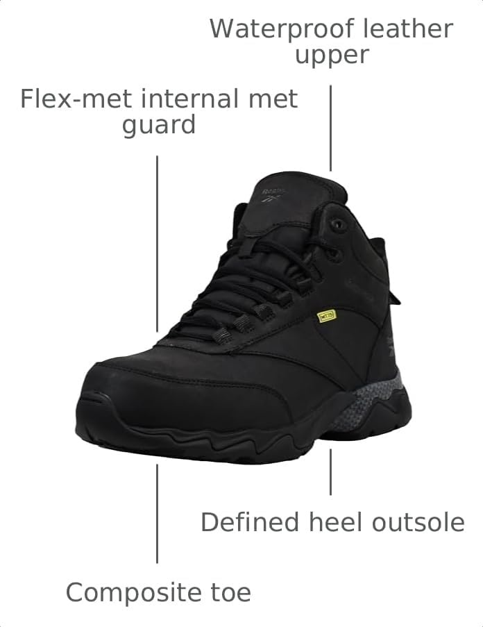 image:imageReebok Mens Work Beamer Hiker BootsBlackBlack