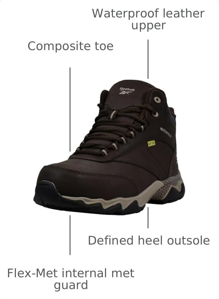 image:imageReebok Mens Work Beamer Hiker BootsBrown