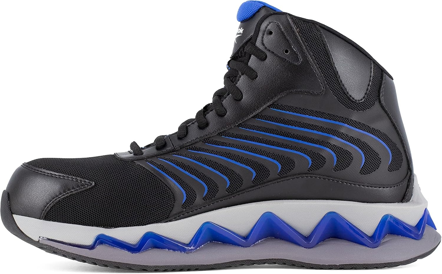image:imageReebok Mens Work Zig Elusion Heritage SneakersBlackblue