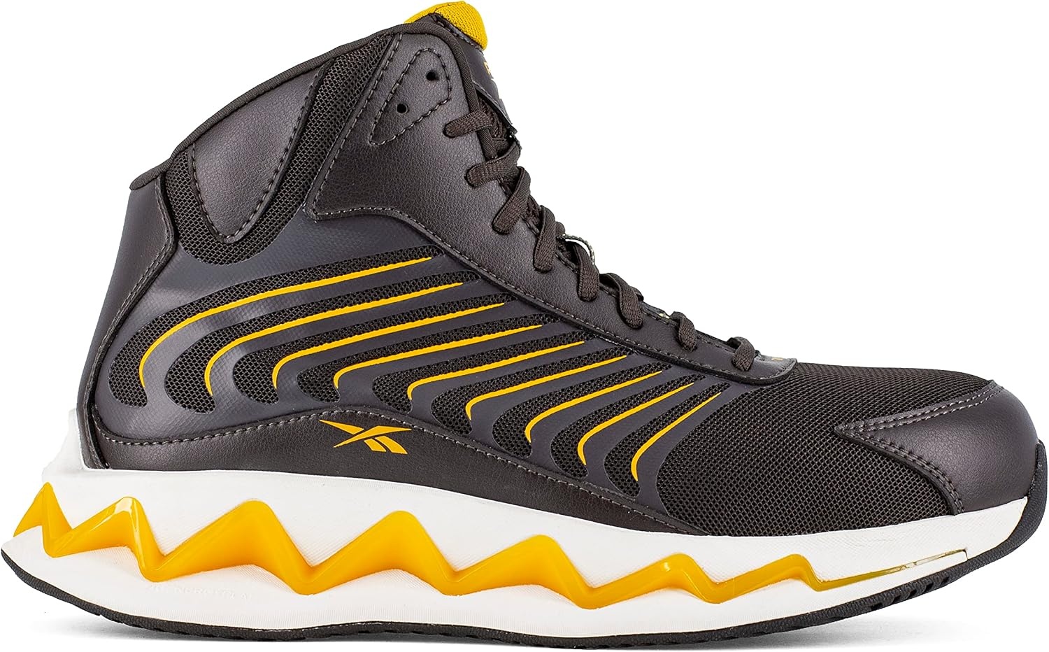 image:imageReebok Mens Work Zig Elusion Heritage SneakersCharcoal Brown