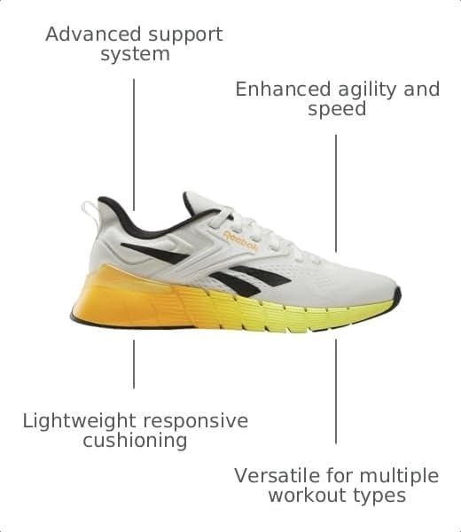 image:imageReebok Nano GymChalkBlackElectric Amber