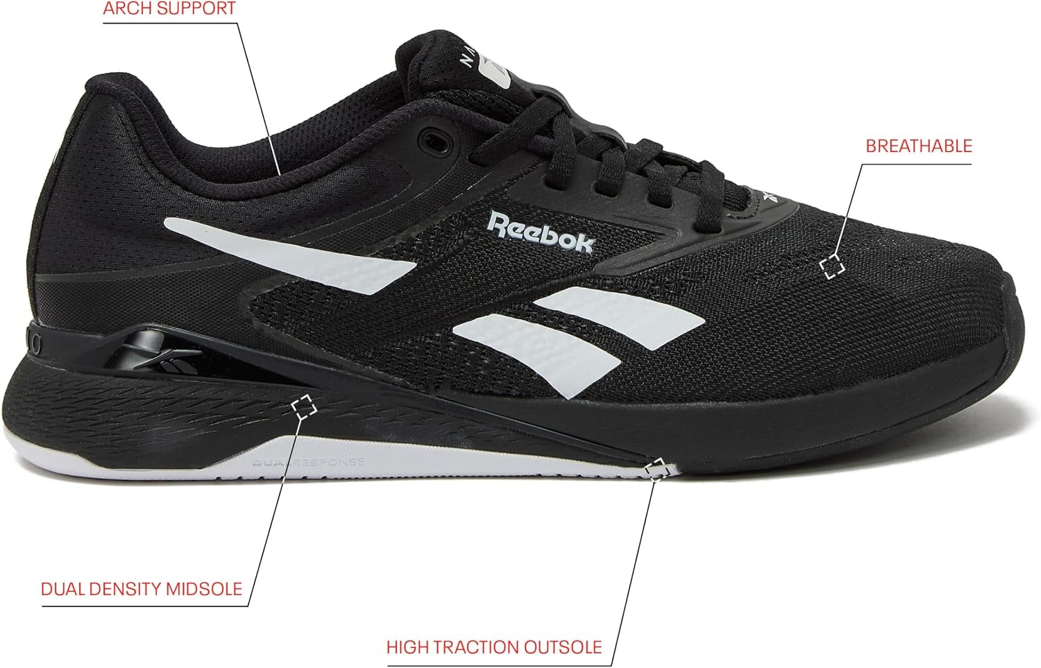 image:imageReebok Nano X5 Sneakers for Women Cross Training Gym Walking Shoes WomenBlackFootwear White