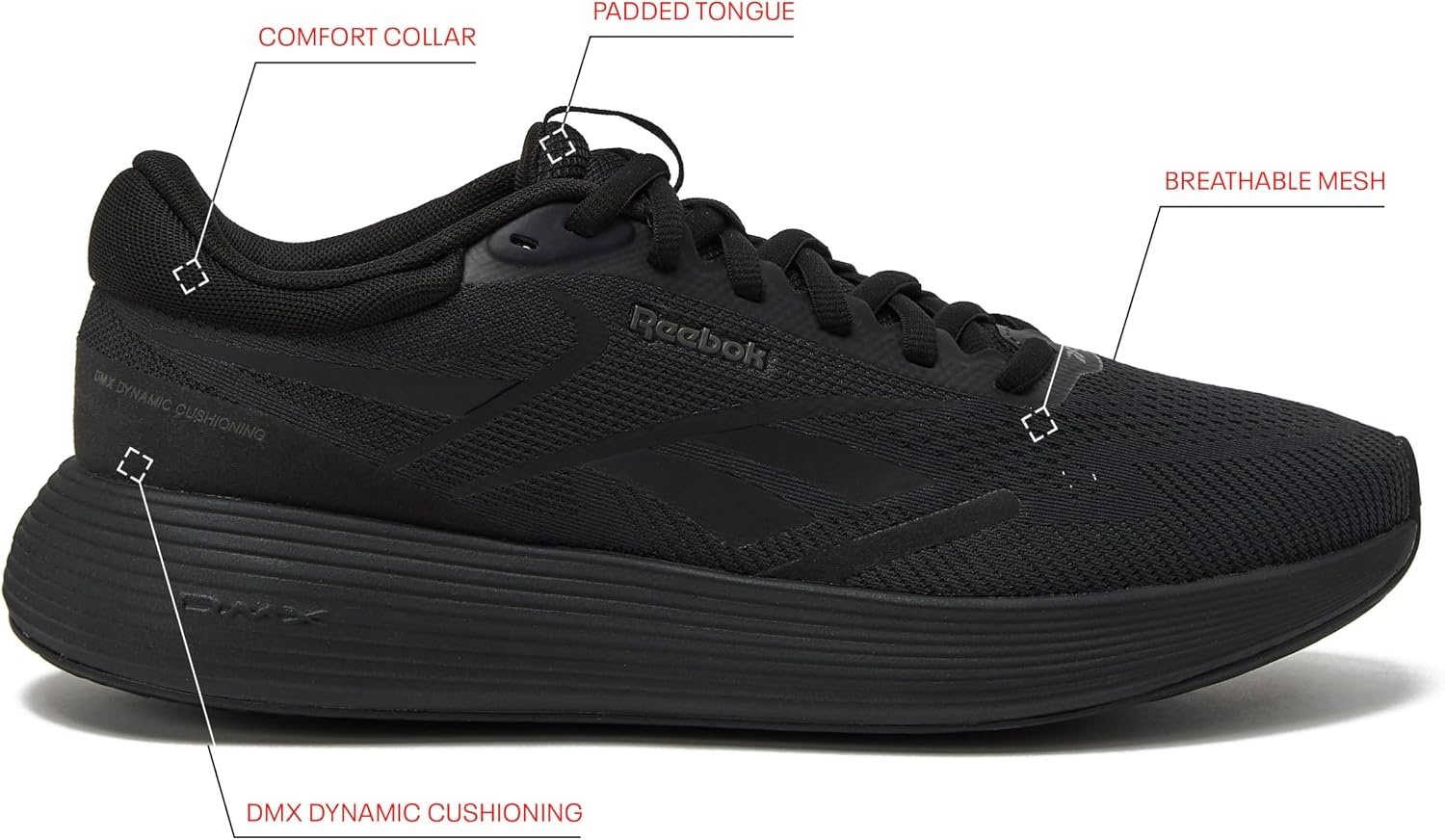 image:imageReebok UnisexAdult DMX Comfort 20Ahawashed BlackBlack