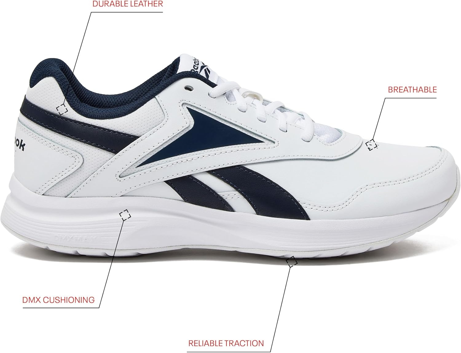 image:imageReebok Walk Ultra 7 DMX MaxWhiteCold NavyClassic Royal