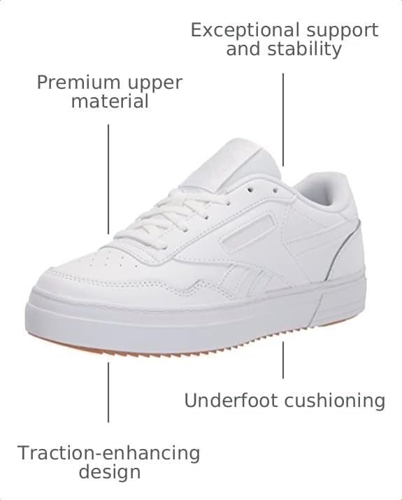 image:imageReebok Womens Club MEMT WorkWhiteTrue GreyRubber Gum