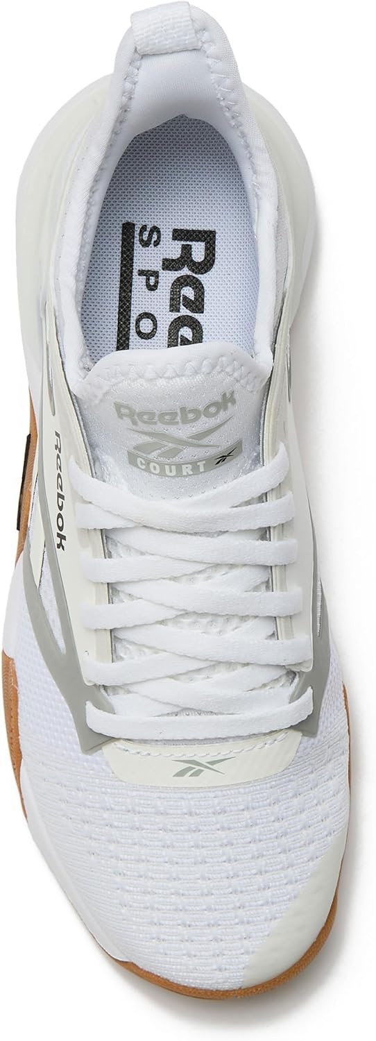 image:imageReebok Womens Nano Court Womens Tennis Shoes Pickleball Shoes for WomenWhiteBlackGrey 1