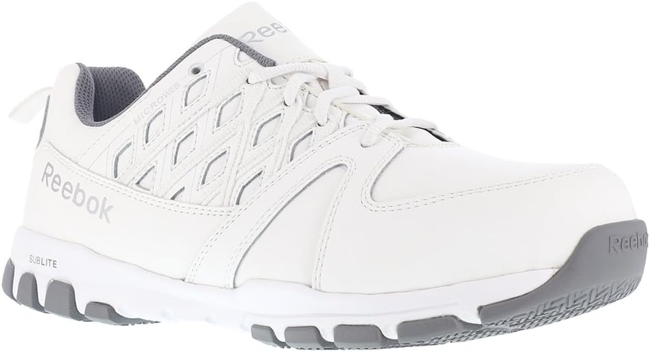 image:imageReebok Womens Rb434 Sublite Cushion Work Safety Toe Athletic Steel Oxford ShoesWhite