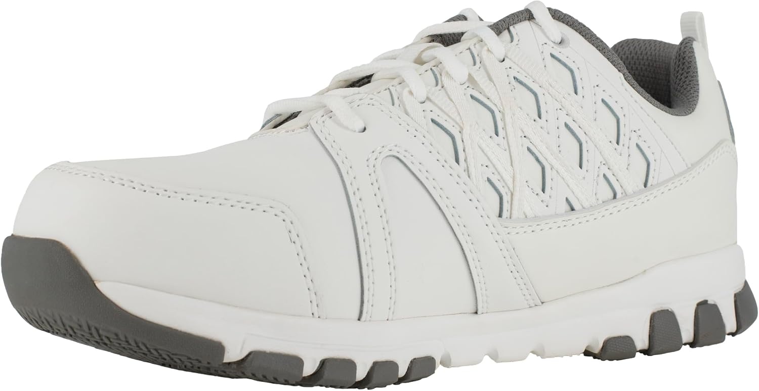 image:imageReebok Womens Rb434 Sublite Cushion Work Safety Toe Athletic Steel Oxford ShoesWhite
