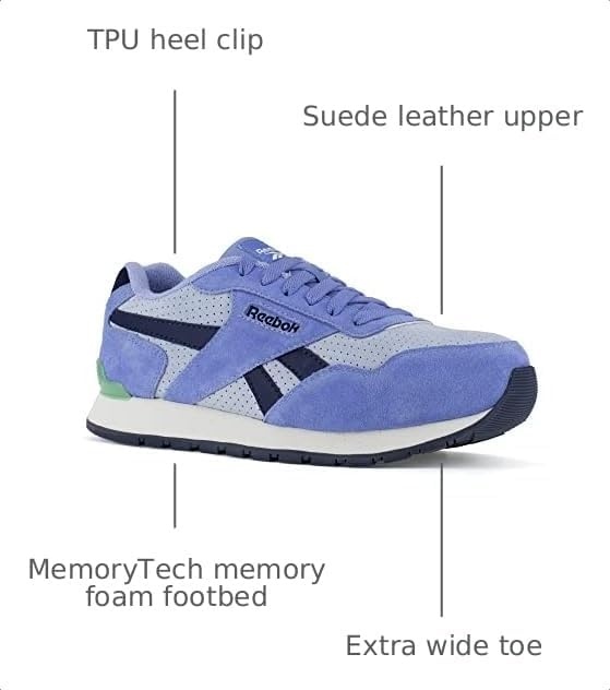 image:imageReebok Womens Rb981 Harman Composite Toe Classic Work SneakersBlue