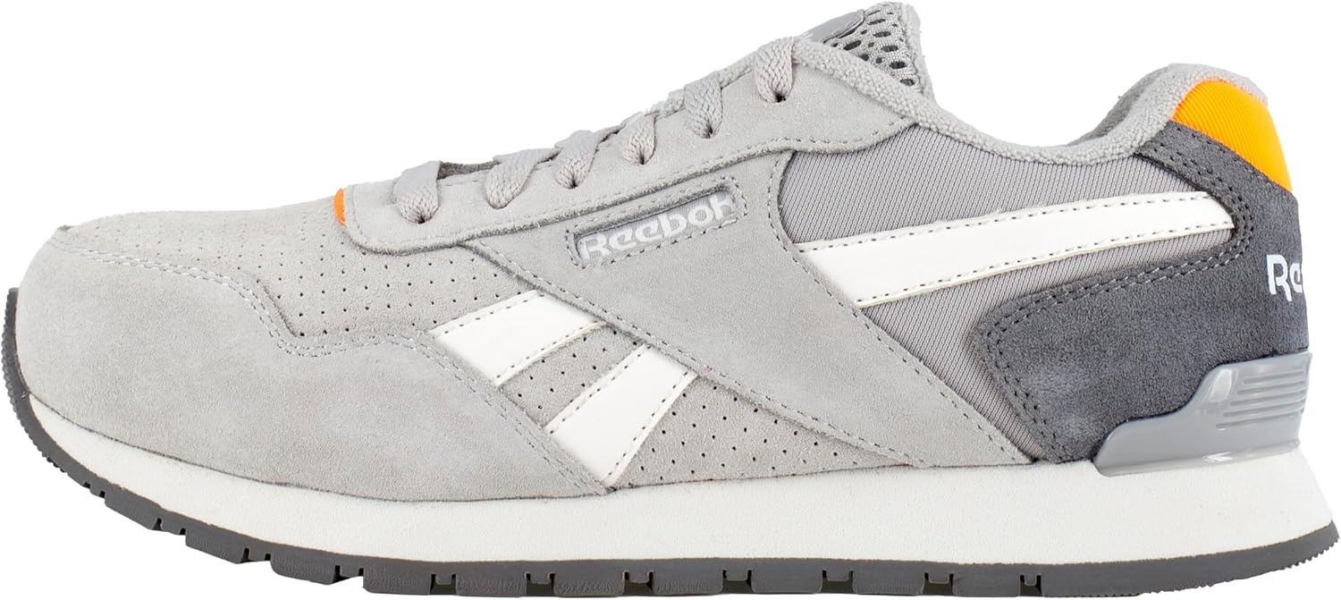 image:imageReebok Womens Rb981 Harman Composite Toe Classic Work SneakersGreyOrange