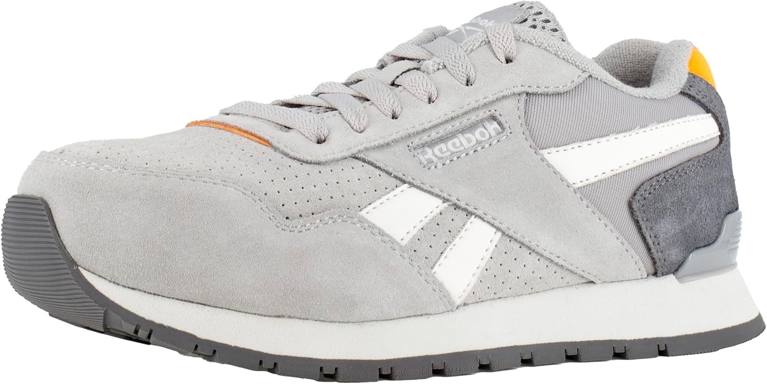 image:imageReebok Womens Rb981 Harman Composite Toe Classic Work SneakersGreyOrange