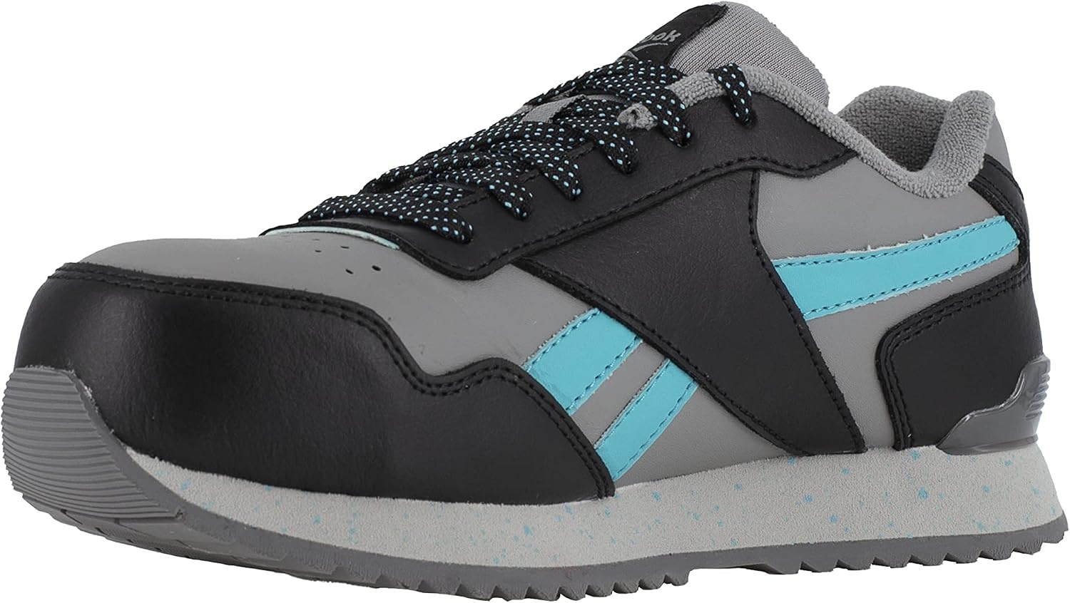 image:imageReebok Womens Rb982 Harman Composite Toe Classic Work Sneaker Grey and Teal SafetyGrey and Teal