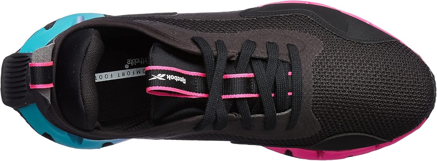 image:imageReebok Womens Zig Dynamica SneakerBlackBlackProud Pink
