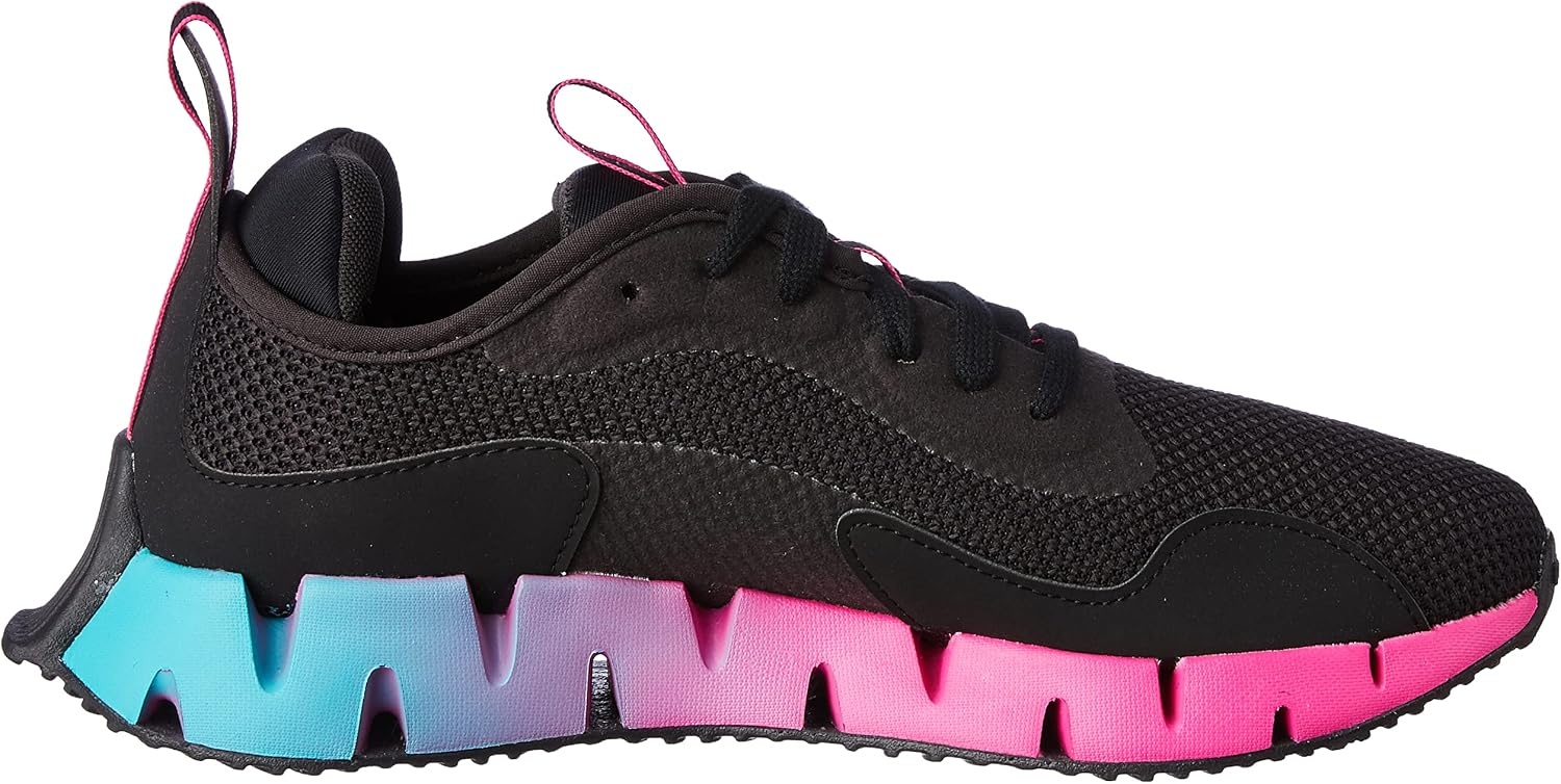 image:imageReebok Womens Zig Dynamica SneakerBlackBlackProud Pink