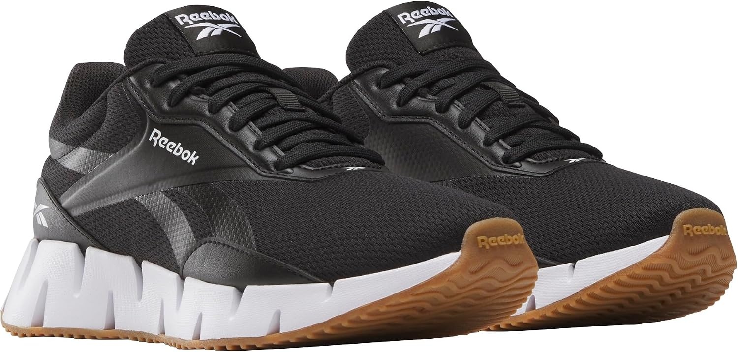 image:imageReebok Womens Zig Dynamica SneakerBlackWhiteSilver Metallic