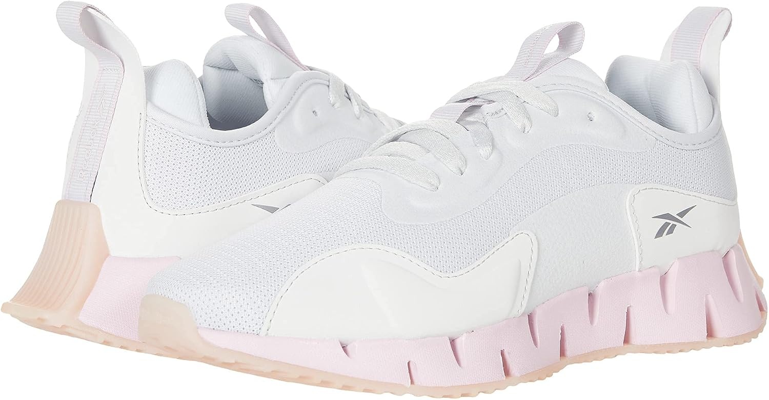 image:imageReebok Womens Zig Dynamica SneakerCold GreyFrost BerryMatte Silver