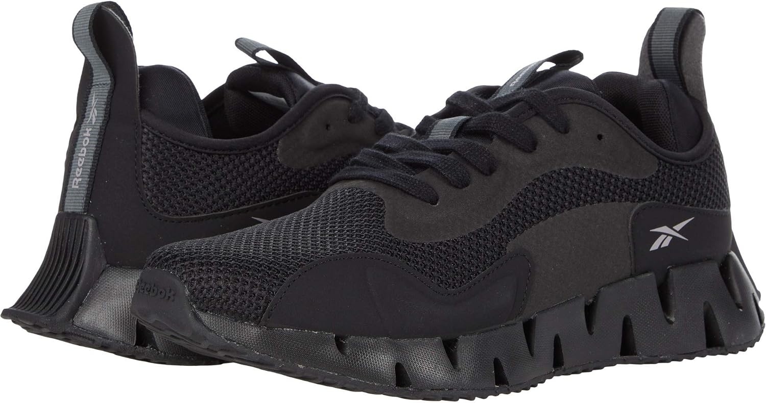 image:imageReebok Womens Zig Dynamica SneakerCore BlackTrue GreyTech Metallic