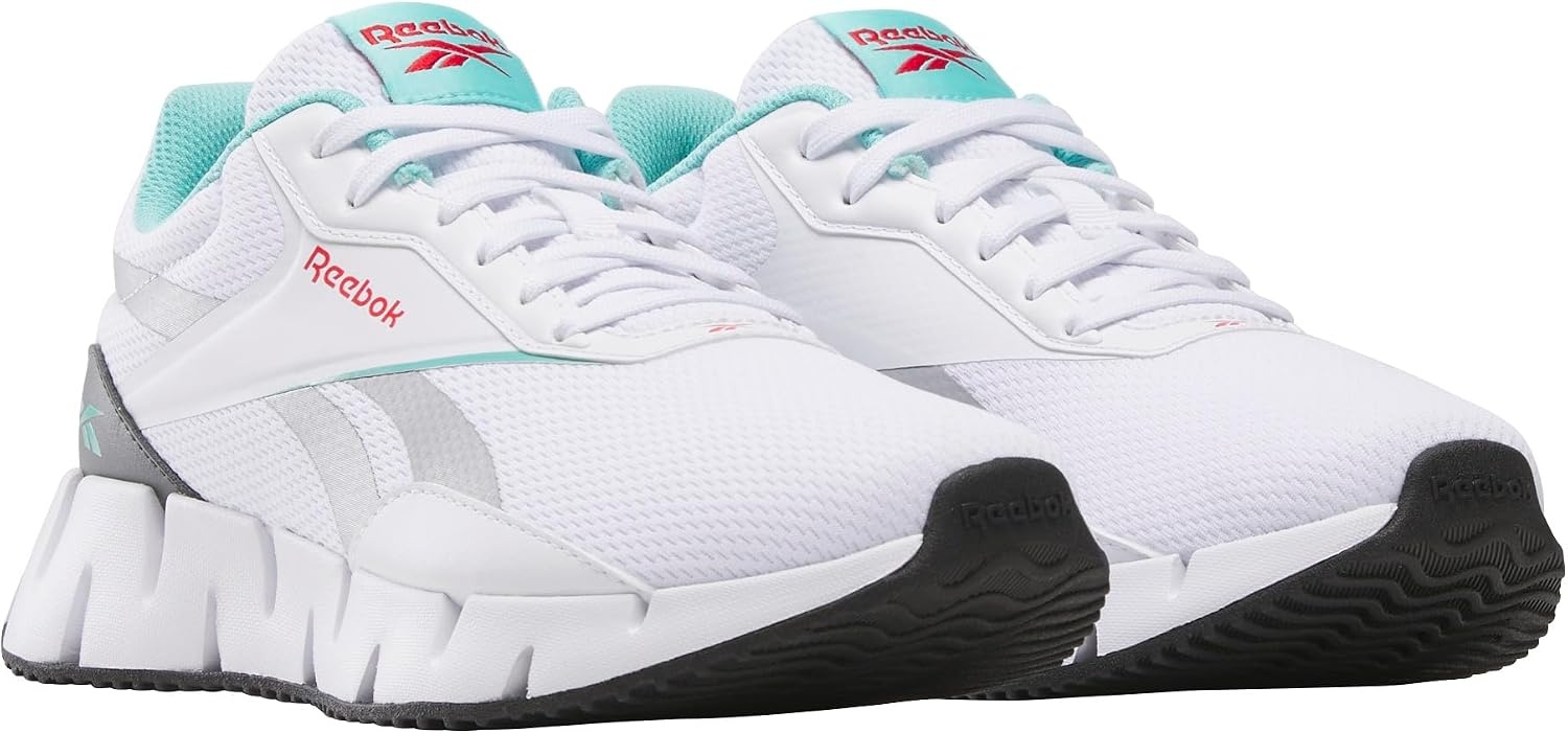 image:imageReebok Womens Zig Dynamica SneakerFootwear WhiteAi AquaGrey5