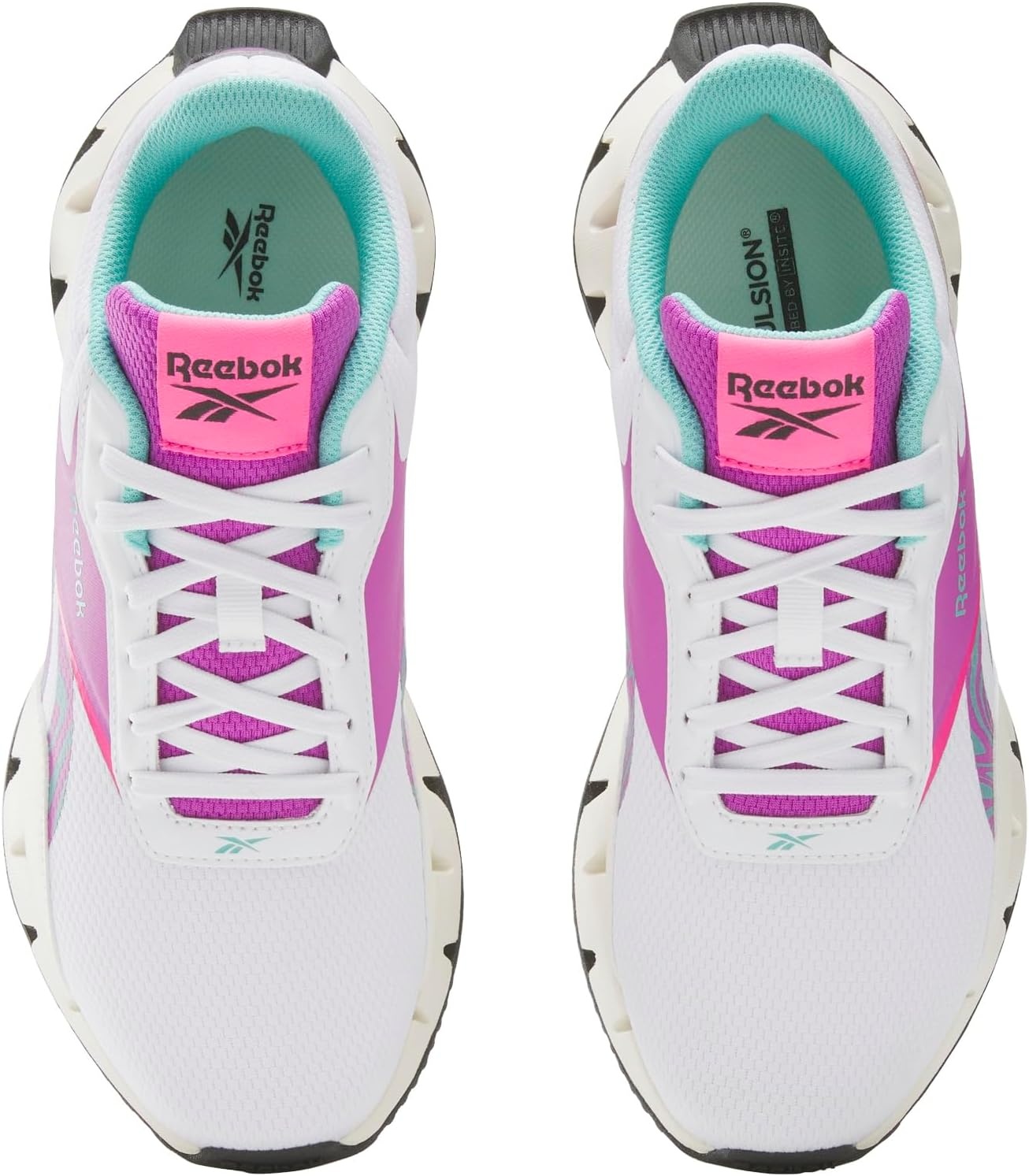 image:imageReebok Womens Zig Dynamica SneakerFootwear WhiteVintage ChalkPurple Rave