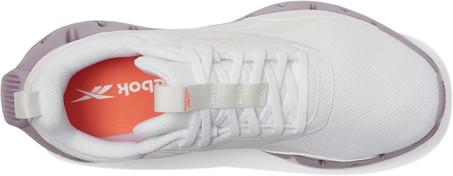 image:imageReebok Womens Zig Dynamica SneakerWhiteBarely GreyDusk Purple