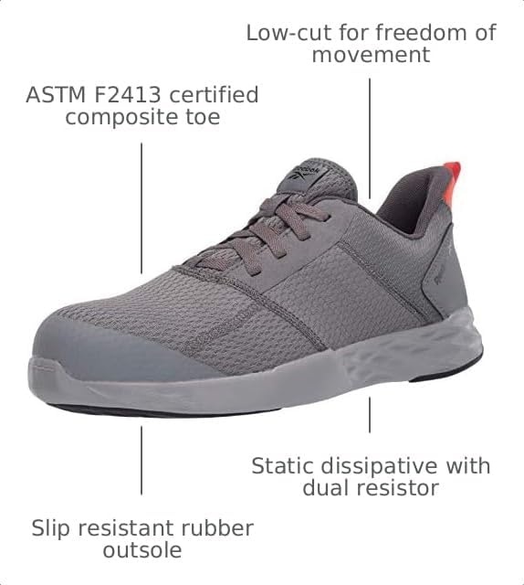 image:imageReebok Work Astroride Strike Work Composite Toe Mens OxfordGrey