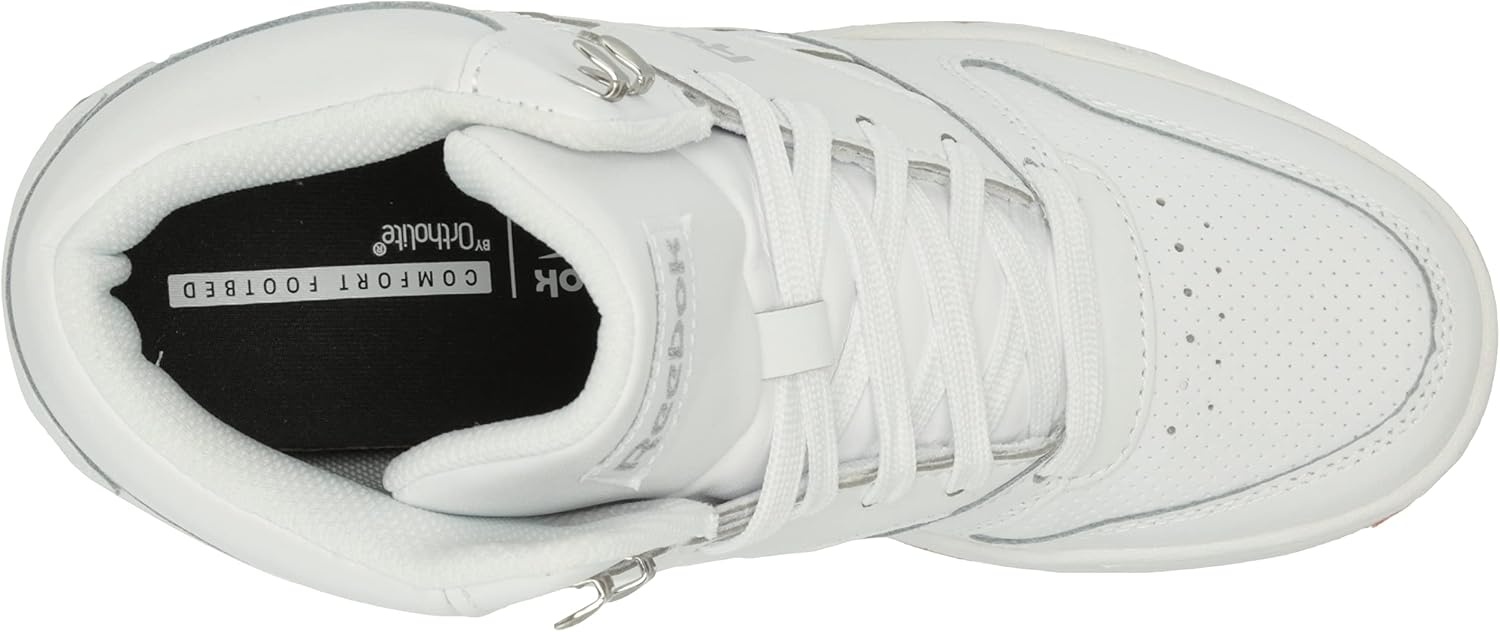image:imageReebok Work BB4500 Work Composite Toe Womens OxfordWedge HeelWhiteSilver MetallicGum